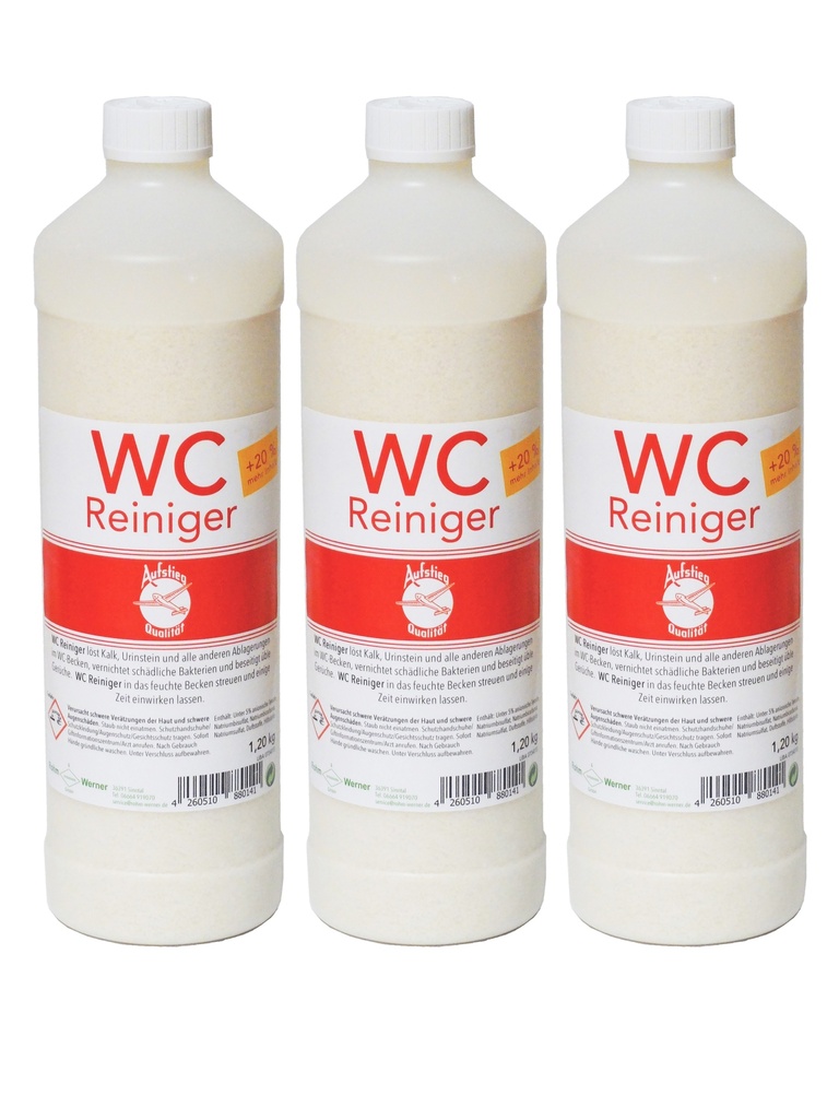 WC Reiniger 1,2 kg Flasche - 3 Stück